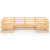 6 Piece Garden Lounge Set Solid Pinewood - Side View