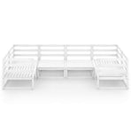 6 Piece Garden Lounge Set Solid Wood Pine