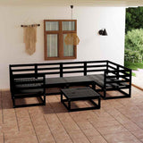 7 Piece Garden Lounge Set Solid Wood Pine