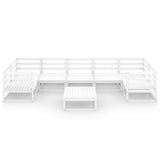 8 Piece Garden Lounge Set Solid Pinewood - Side View