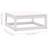 Garden Footstools with Cushions 2 pcs Solid Wood Pine