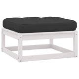 3 Piece Garden Lounge Set with Cushions Solid Pinewood - Side View