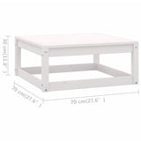 5 Piece Garden Lounge Set with Cushions Solid Pinewood - Close-Up Angle