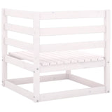 3 Piece Garden Lounge Set with Cushions Solid Pinewood - 45-Degree Angle