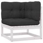 8 Piece Garden Lounge Set with Cushions Solid Wood Pine