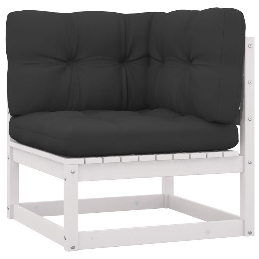 8 Piece Garden Lounge Set with Cushions Solid Wood Pine