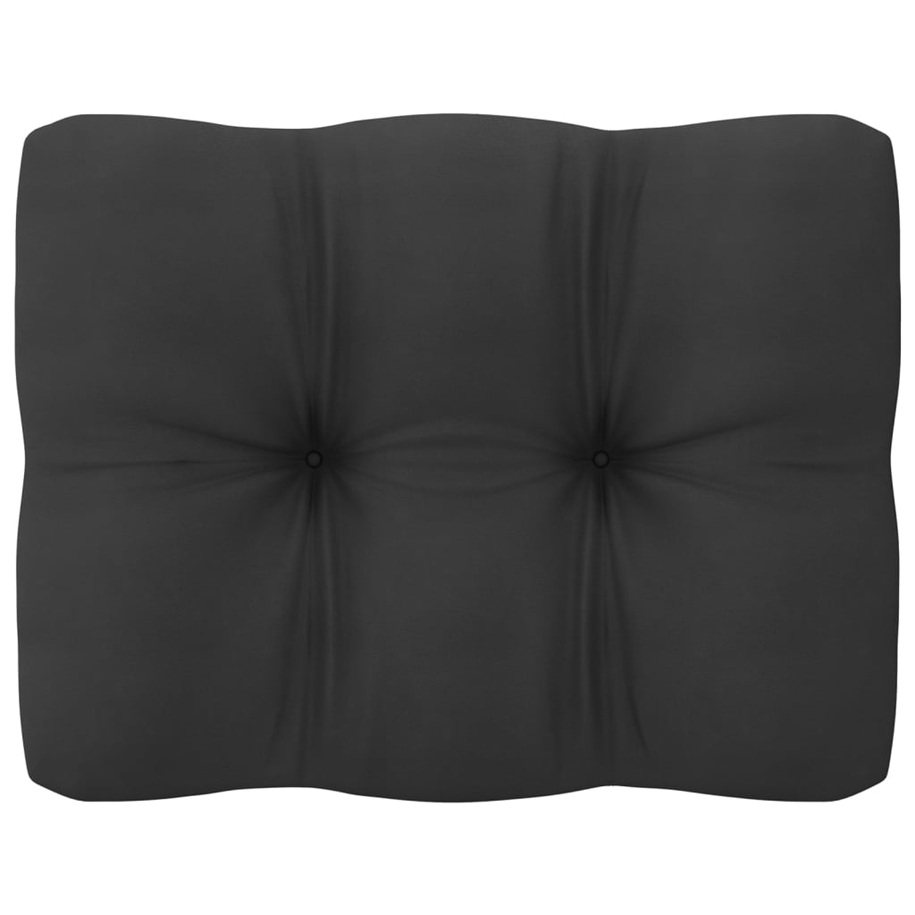 3-Seater Sofa with Cushions Solid Pinewood