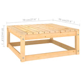 5 Piece Garden Lounge Set with Cushions Solid Pinewood - Low Angle