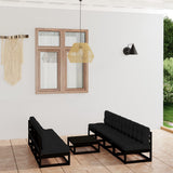 8 Piece Garden Lounge Set with Cushions Solid Pinewood
