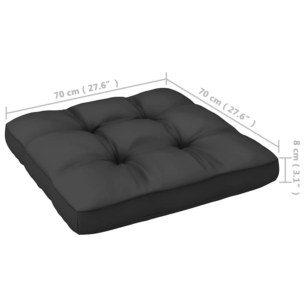 4-Seater Garden Sofa with Cushions Solid Wood Pine
