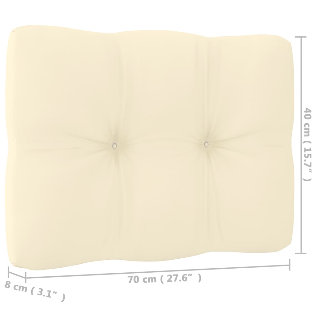 4-Seater Garden Sofa with Cushions Solid Pinewood