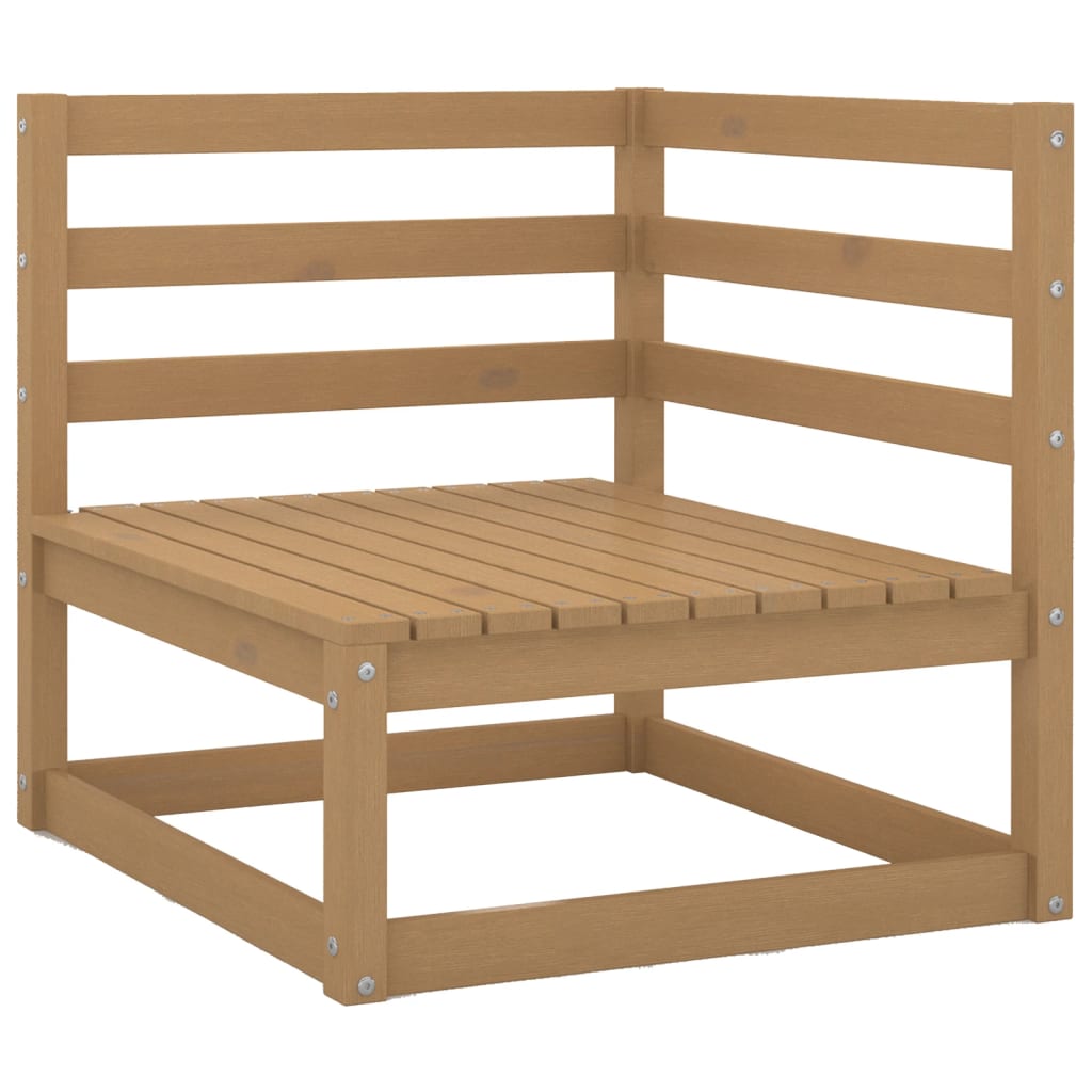4 Piece Garden Lounge Set with Cushions Solid Pinewood