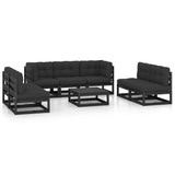 8 Piece Garden Lounge Set with Cushions Solid Pinewood
