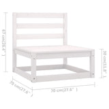 4 Piece Garden Lounge Set with Cushions Solid Pinewood - Extra Image