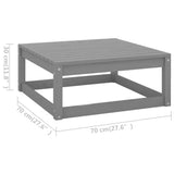 4 Piece Garden Lounge Set with Cushions Solid Pinewood - Extra Image