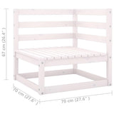 5 Piece Garden Lounge Set with Cushions Solid Wood Pine