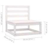 5 Piece Garden Lounge Set with Cushions Solid Wood Pine