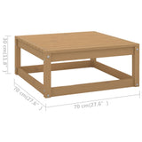 5 Piece Garden Lounge Set with Cushions Solid Pinewood - Extra Image