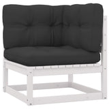 4 Piece Garden Lounge Set with Cushions Solid Pinewood - Top-Down View