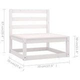 5 Piece Garden Lounge Set with Cushions Solid Pinewood - Extra Image