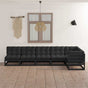 6 Piece Garden Lounge Set with Cushions Solid Wood Pine