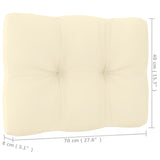 7 Piece Garden Lounge Set & Cushions Honey Brown Solid Pinewood - Extra Image