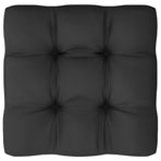 11 Piece Garden Lounge Set with Cushions Black Solid Pinewood