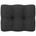 9 Piece Garden Lounge Set with Cushions Black Solid Pinewood