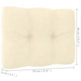 10 Piece Garden Lounge Set&Cushions Honey Brown Solid Pinewood - Extra Image