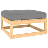 12 Piece Garden Lounge Set with Cushions Solid Pinewood - 45-Degree Angle