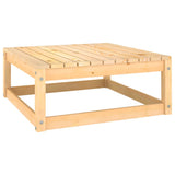 12 Piece Garden Lounge Set with Cushions Solid Pinewood - Rear View