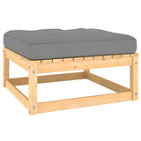 12 Piece Garden Lounge Set with Cushions Solid Pinewood - 45-Degree Angle