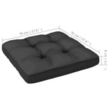 6 Piece Garden Lounge Set with Cushions Grey Solid Pinewood