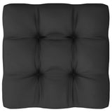 12 Piece Garden Lounge Set with Cushions Black Solid Pinewood