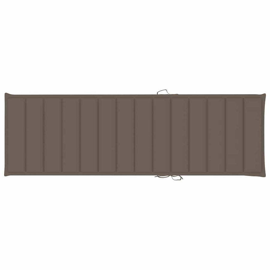 Sun Loungers 2 pcs with Cushions Solid Acacia Wood