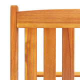 Sun Loungers 2 pcs with Table and Cushions Solid Acacia Wood - Close-Up Angle