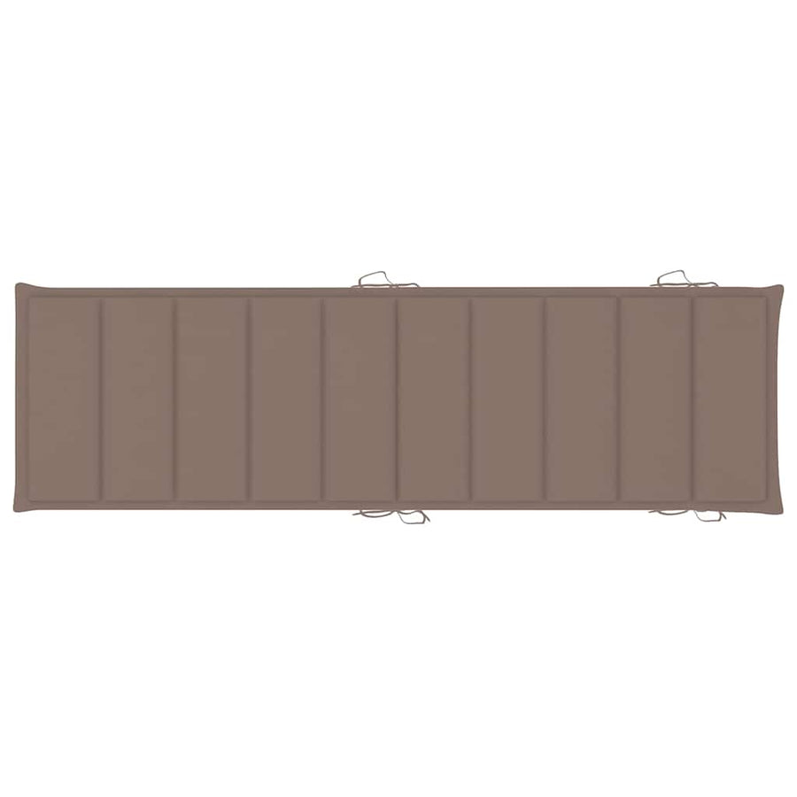 Sun Loungers 2 pcs with Cushions Solid Acacia Wood
