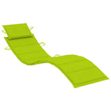 Sun Loungers 2 pcs with Cushions Solid Acacia Wood - Rear View