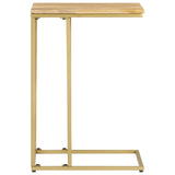 Side Table 35x45x65 cm Solid Mango Wood - Front View
