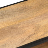 TV Cabinet 110x30x45 cm Rough Mango Wood - Extra Image