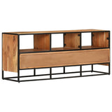TV Cabinet 110x30x45 cm Solid Acacia Wood - Top-Down View