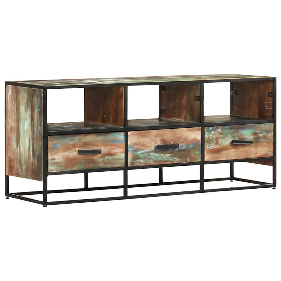 TV Cabinet 110x30x45 cm Solid Reclaimed Wood