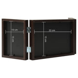 Trifold Photo Frame Collage Dark Brown 22x15 cm+2x(10x15 cm)