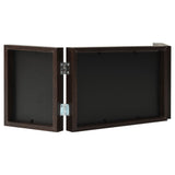 Trifold Photo Frame Collage Dark Brown 28x18 cm+2x(13x18 cm)