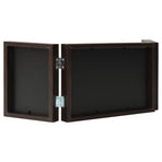 Trifold Photo Frame Collage Dark Brown 28x18 cm+2x(13x18 cm)