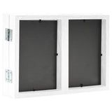 Trifold Photo Frame Collage White 22x15 cm+2x(10x15 cm) - Top-Down View