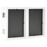 Trifold Photo Frame Collage White 28x18 cm+2x(13x18 cm) - Top-Down View