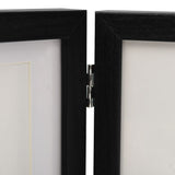 Trifold Photo Frame Collage Black 28x18 cm+2x(13x18 cm) - 45-Degree Angle