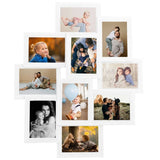 Collage Photo Frame for Picture 10 pcs 13x18 cm White MDF