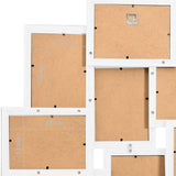 Collage Photo Frame for Picture 10 pcs 13x18 cm White MDF - Close-Up Angle